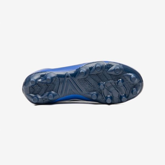 Chuteira Campo Umbro Orbit Infantil [Cor: Azul E Marinho - Tamanho: 32]