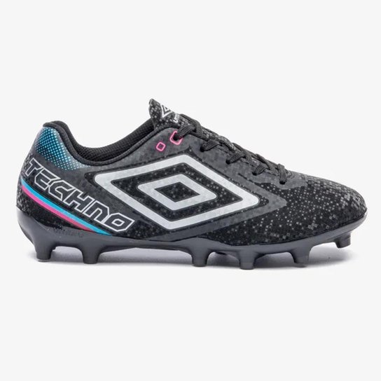Chuteira Campo Umbro Techno II Jr Infantil Preto
