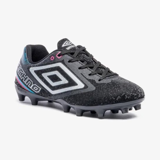 Chuteira Campo Umbro Techno II Jr Infantil Preto