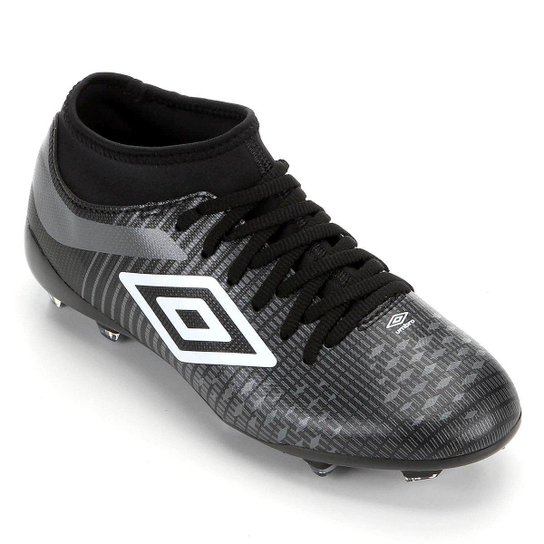 Chuteira Campo Umbro Velocita IV Club - Preto+Grafite