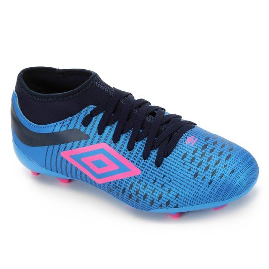 Chuteira Campo Umbro Velocita IV Club - Azul+Marinho
