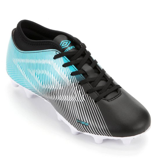 Chuteira Campo Umbro Vibe II - Preto+Azul