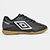 Chuteira Futsal Juvenil Umbro Adamant Unissex - Preto+Marinho