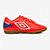 Chuteira Futsal Juvenil Umbro Adamant Unissex - Laranja+Branco