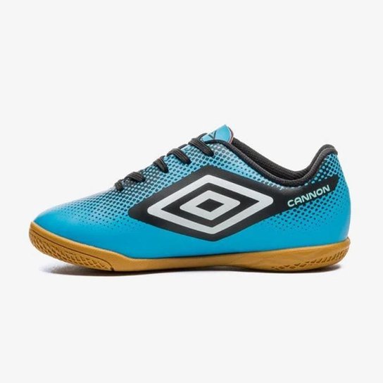Chuteira Futsal Umbro Cannon Infantil Azul