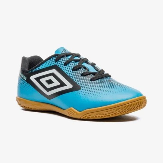 Chuteira Futsal Umbro Cannon Infantil Azul