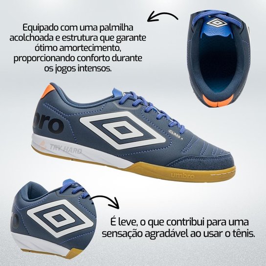 Chuteira Futsal Umbro Class+ Plus
