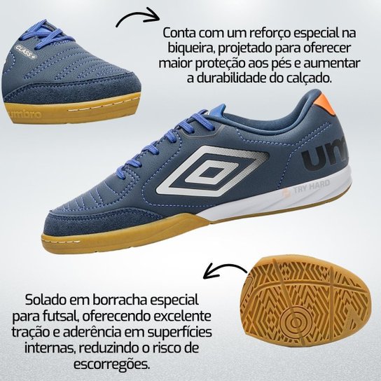 Chuteira Futsal Umbro Class+ Plus