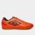 Chuteira Futsal Umbro Class Unissex - Laranja+Preto