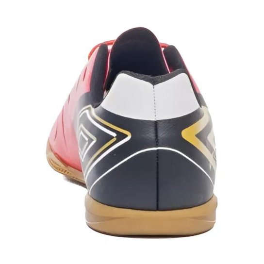 Chuteira Futsal Umbro Fifty VI Unissex Vermelho Preto