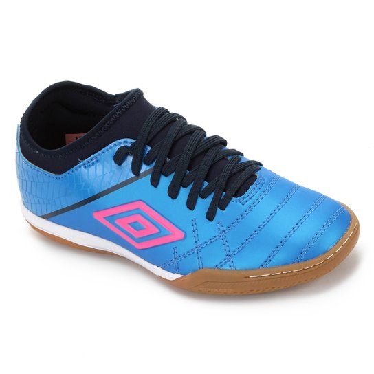 Chuteira Futsal Umbro Medusae III Club - Azul+Marinho