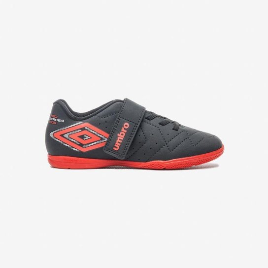 Chuteira Futsal Umbro Neo Striker Kids Cinza Laranja