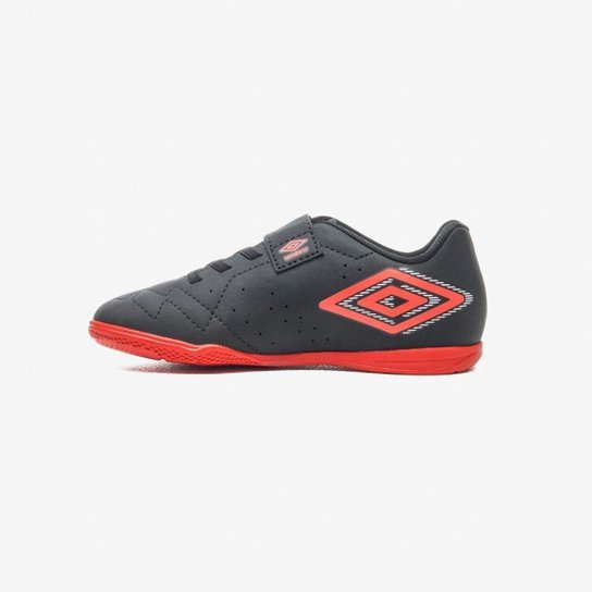 Chuteira Futsal Umbro Neo Striker Kids Cinza Laranja