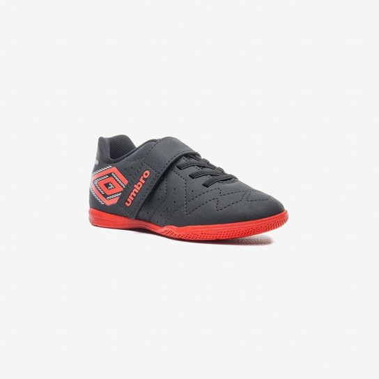 Chuteira Futsal Umbro Neo Striker Kids Cinza Laranja