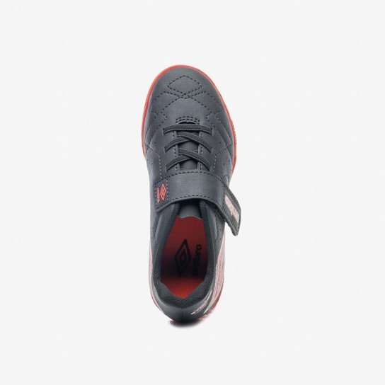 Chuteira Futsal Umbro Neo Striker Kids Cinza Laranja
