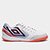 Chuteira Futsal Umbro Pro 5 Bump Club - Branco+Laranja