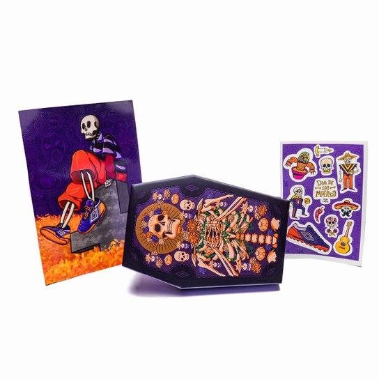 Chuteira Futsal Umbro Pro 5 Bump Dia De Los Muertos Unissex