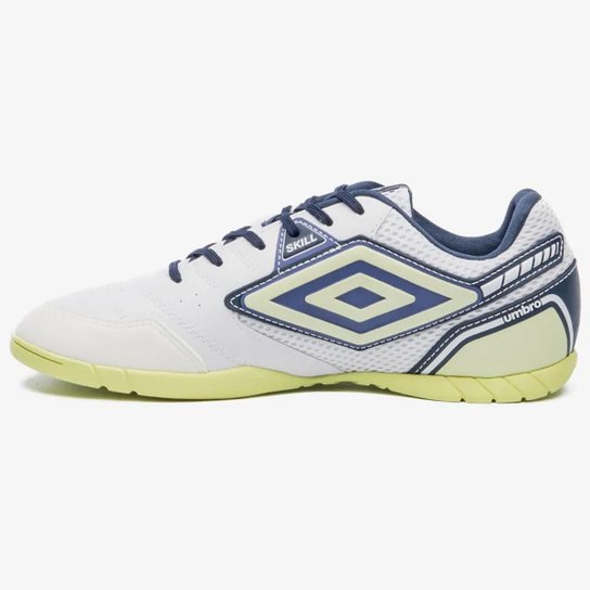 Chuteira Futsal Umbro Skill Unissex Branco