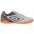 Chuteira Futsal Umbro Techno II Unissex Cinza Laranja - Cinza