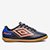 Chuteira Infantil Futsal Umbro Fast II Unissex - Preto+Azul