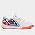 Chuteira Infantil Futsal Umbro Pro 5 - Branco+Laranja