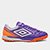 Chuteira Society Umbro Adamant Master Class Pro Bu Dia  de Los Muertos Unissex - Roxo+Laranja