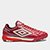 Chuteira Society Umbro Adamant Master Class Pro Bump Unissex - Branco+Vinho
