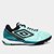 Chuteira Society Umbro Adamant Master Class Pro Bump Unissex - Verde+Preto
