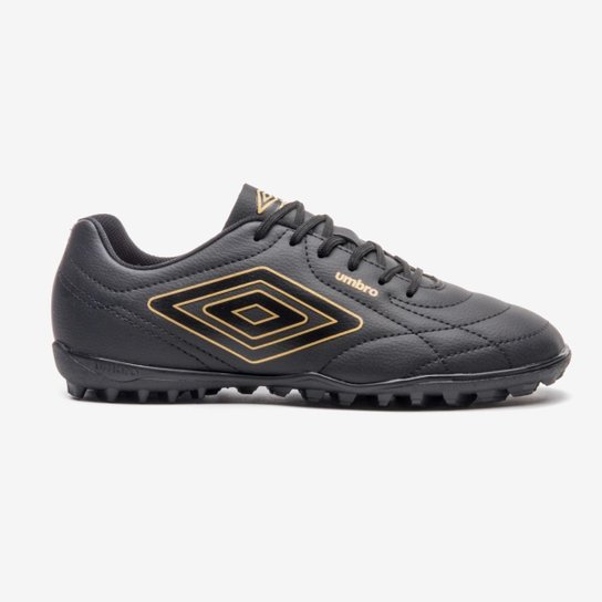 Chuteira Society Umbro Class Footballer [Cor: Preto E Dourado - Tamanho: 44]