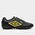 Chuteira Society Umbro Class Footballer Unissex - Preto+Amarelo