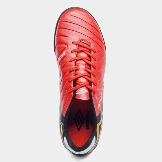 Chuteira Society Umbro Fifty VI League Masculino Vermelho e Preto