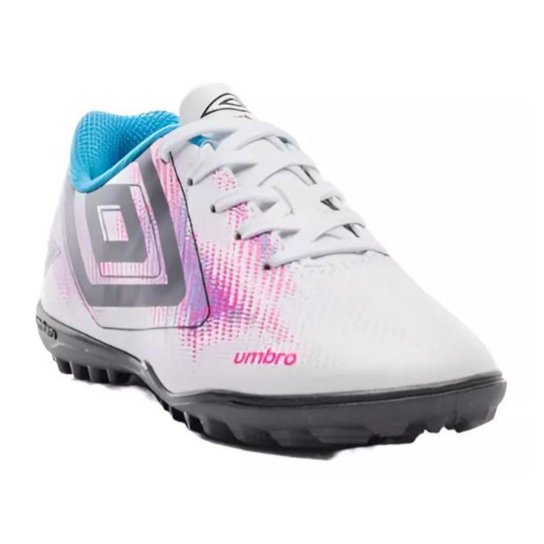 Chuteira Society Umbro Heatmap Unissex Branco Preto