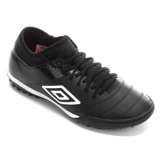 Chuteira Society Umbro Medusae III Club - Preto+Branco
