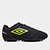Chuteira Society Umbro Neo Striker Unissex - Preto+Prata
