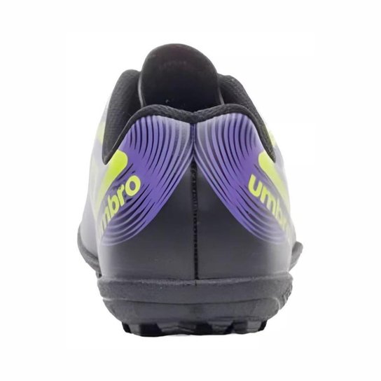Chuteira Society Umbro Orbit Infantil Unissex Roxo Verde