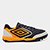 Chuteira Society Umbro Pro Challenge Uptake Unissex - Preto+Laranja