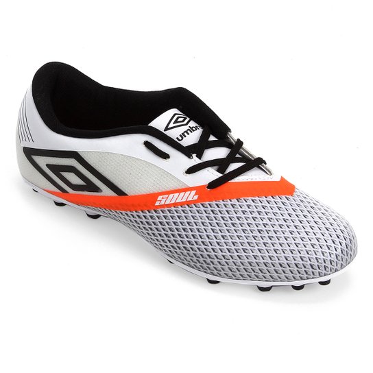 Chuteira Society Umbro Soul Club - Branco+Preto