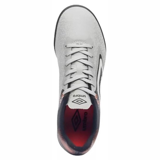 Chuteira Society Umbro Techno II Unissex Cinza Laranja