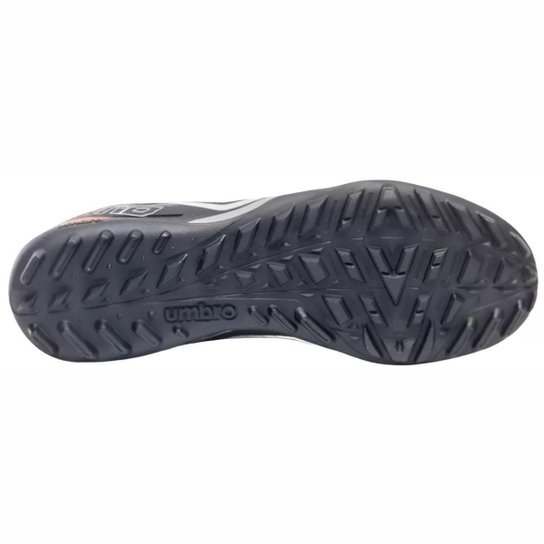 Chuteira Society Umbro Techno II Unissex Cinza Laranja