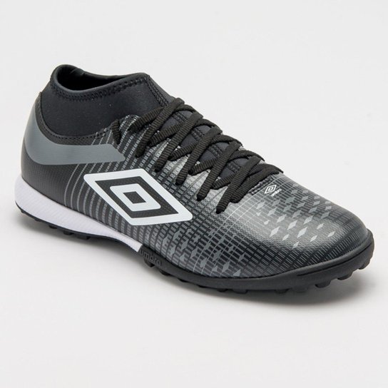 Chuteira Society Umbro Velocita IV Club - Preto+Grafite