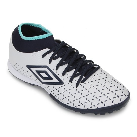 Chuteira Society Umbro Velocita V Club - Branco+Azul