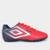 Chuteira Society Umbro Warskin Unissex - Vermelho+Marinho