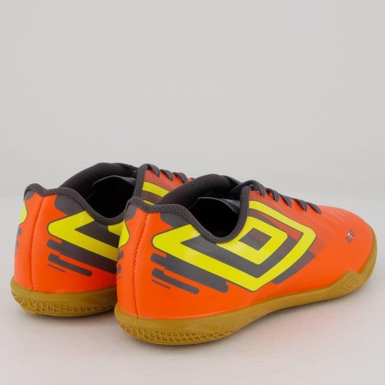 Chuteira Umbro Action Futsal Juvenil Laranja