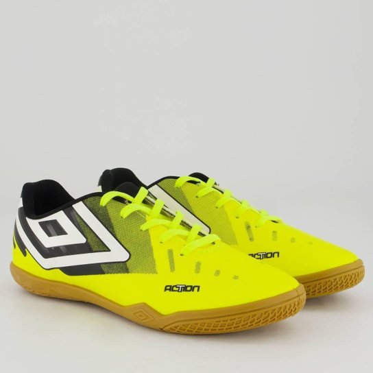 Chuteira Umbro Action Futsal Juvenil Verde