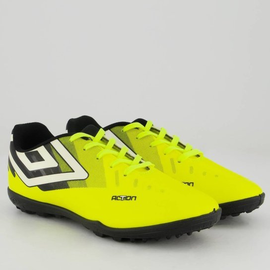 Chuteira Umbro Action Society Juvenil Verde