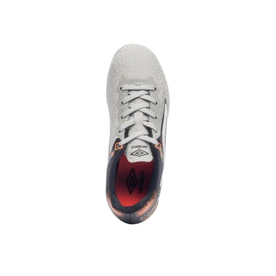 Chuteira Umbro Campo Techno II JR Cinza e Preto- Infantil 32