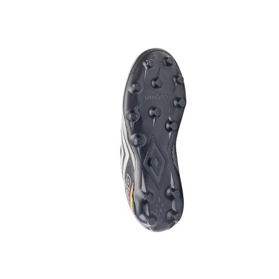 Chuteira Umbro Campo Techno II JR Cinza e Preto- Infantil 32