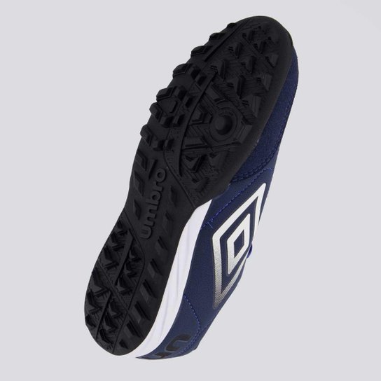 Chuteira Umbro Class+ Society Azul-Marinho e Branca