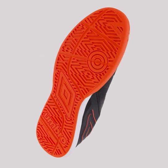 Chuteira Umbro Fifty VI Futsal Preta e Coral