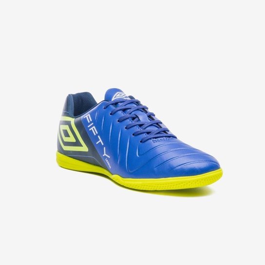 Chuteira Umbro Fifyt VI League Futsal Azul e Verde